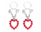 Peekaboo Pasties Ruby Hearts Nipple Jewellery Breast and Nipple Toys